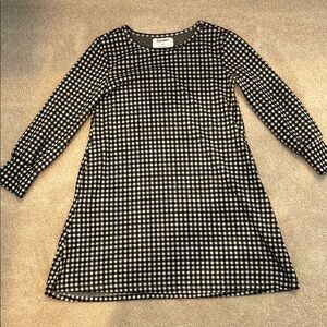 Old Navy Kids Black and White Checkered Dress